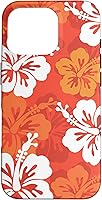 Vista 20 de Carcasa para iPhone 17 con diseño de flores hawaianas tropicales de hibisco naranja Y2K