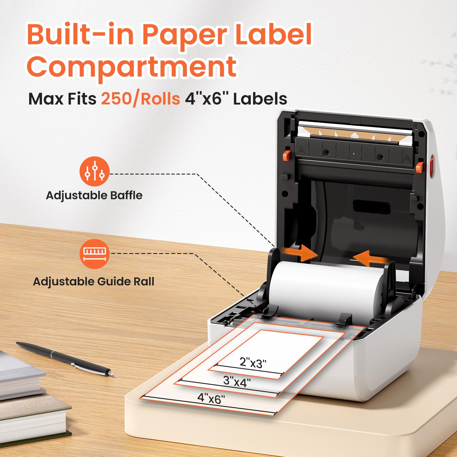 Amazon.com : D450BT Thermal Label Printer 4x6 for Small