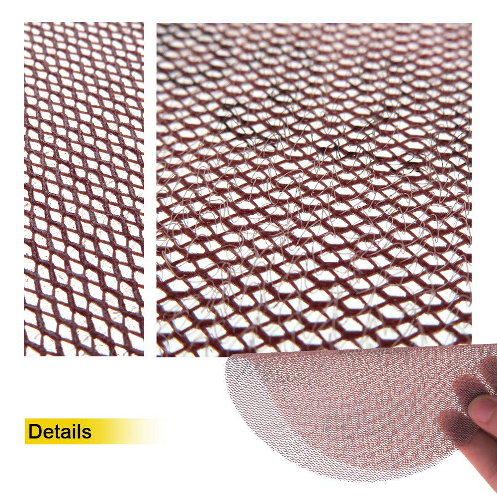 Discos de lija abrasivos sin polvo de malla de 7 pulgadas y 180 mm, papel de lija antibloqueo con gancho seco, grano 80 a 320 (paquete de 15),120