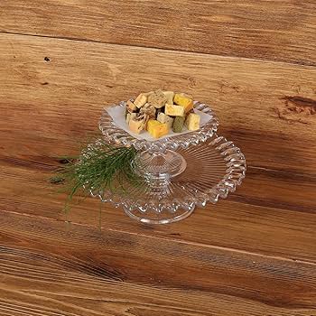 ミントグリーンのケーキスタンド　フリル　ドット　ディスプレイ 000000024979_IR5fvCV.jpg