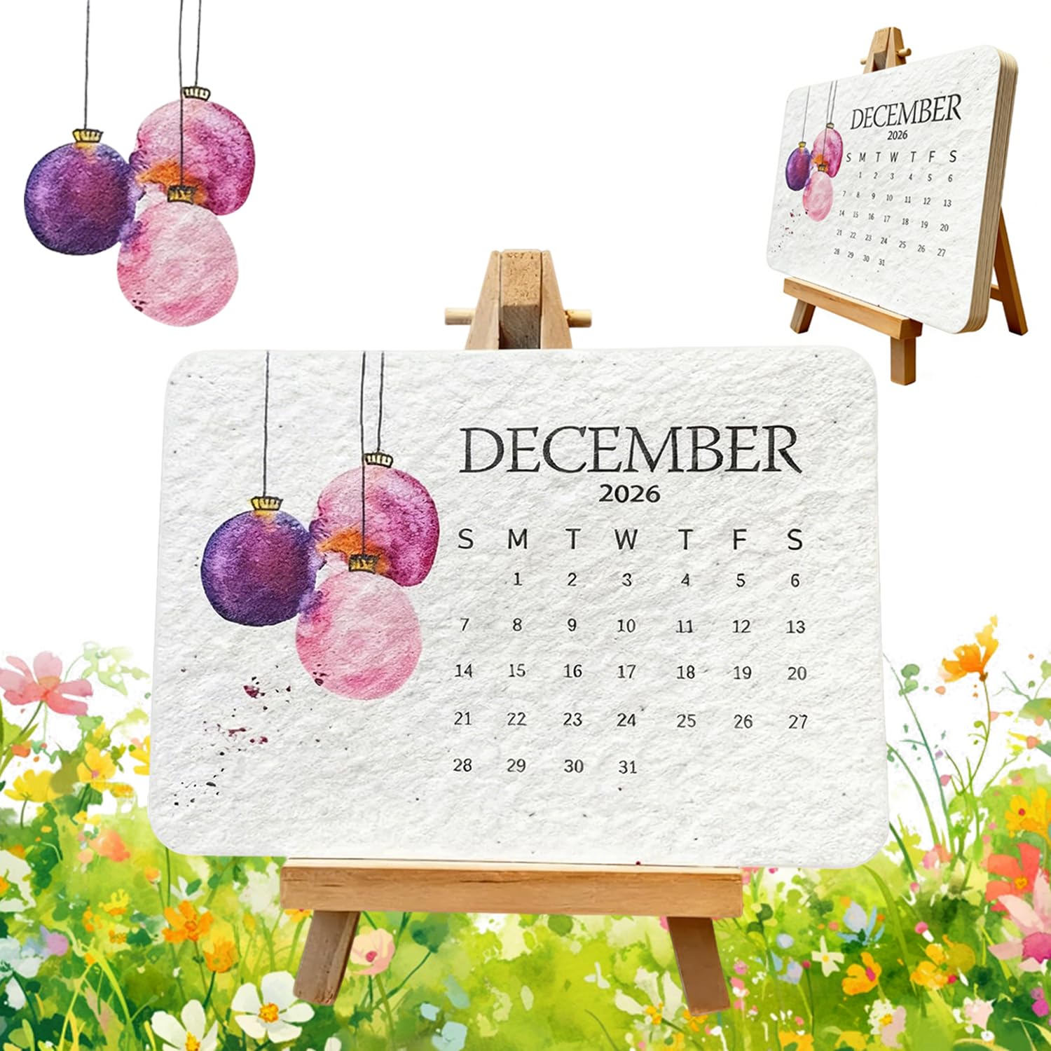 Calendrier de semences 2026, Calendrier 2026  planter respectueux de  l'environnement avec support, Ca-lendrier de 12 mois  planter, Calendrier  de semences plantables 2026, pour le jardinage : Amazon.fr: Fournitures de  bureau