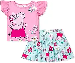 Conjunto de saia para meninas, blusa e saia de manga comprida, roupas fofas para festa de aniversário, meninas