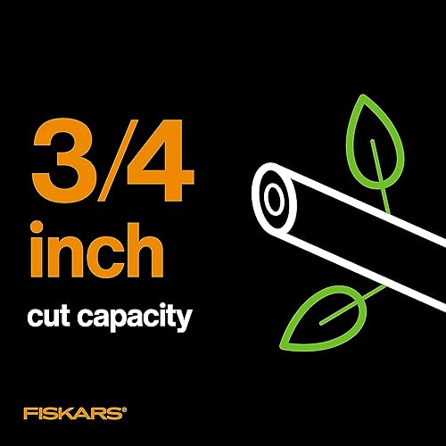 Miniatura 7 de Fiskars Tijeras de podar, podadora de derivación que corta tallos de hasta 34 pulgadas, tecnología PowerGear para más potencia en cada corte