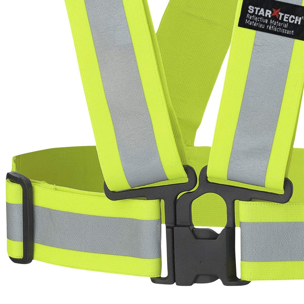 Exclusive Discount 80% Offer Pioneer Hi Vis Safety Sash, Tear Away Reflective Belt Vest, 2” High-Visibility for Running, Traffic Patrol, Men & Women, Orange or Yellow/Green, V1040860U