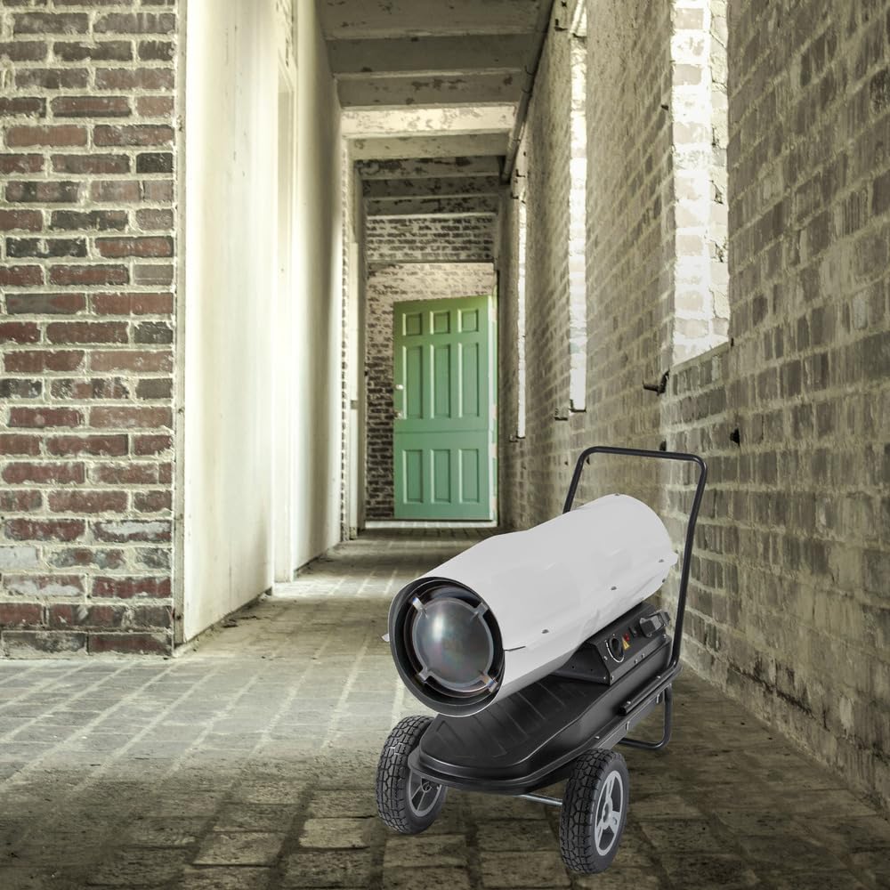 TROTEC Riscaldatore diesel IDE 30 D – potenza termica 30 kW – volume d'aria ventilatore riscaldatore olio 720 m³/h – riscaldatore da cantiere