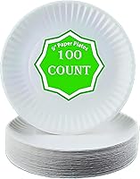 Vista 1 de Perfect Stix Plato de papel 9-100 platos de papel, 9 pulgadas, blanco (paquete de 100)