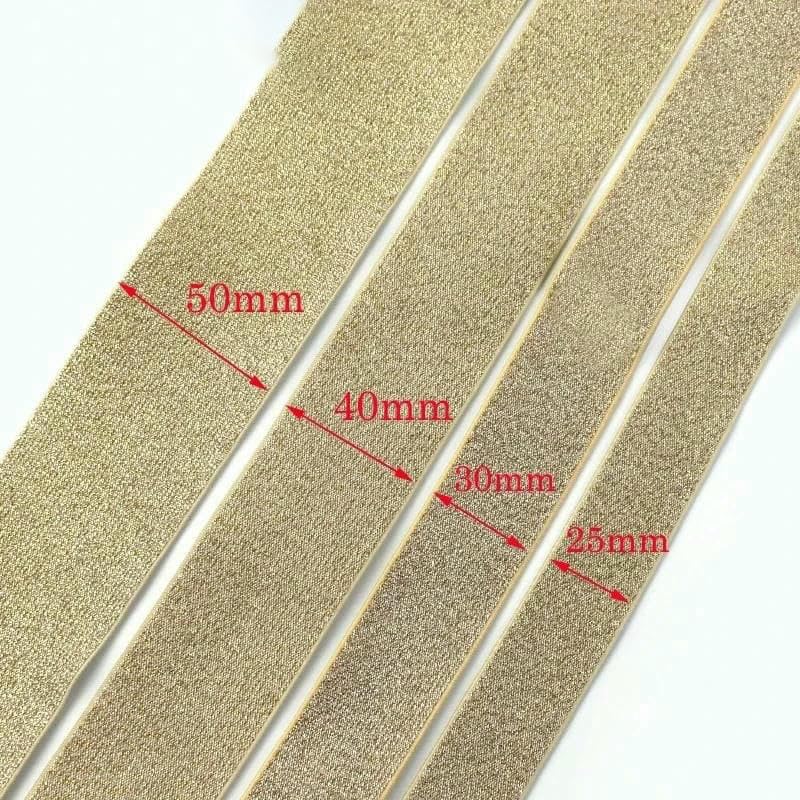 Elastico In Fibra Tessuta 5 Metri X 40 Mm – Marrone, Per Cucito E Fai Da Te, Resistente E Lavabile