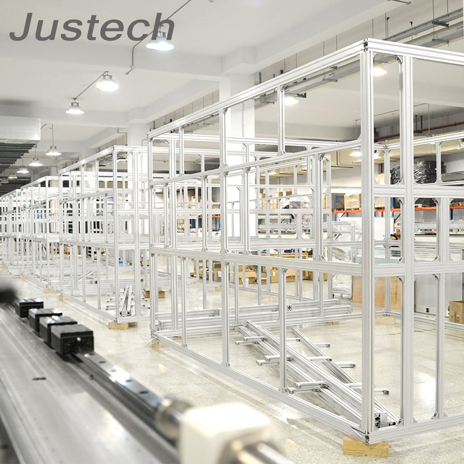 Justech 40 x T Slot T-Nut 90° kształt L stop cynku profil 3030 rowki 8 rowków ze stopu cynku zaciski wewnętrzne połączenie kątowe łącznik kątowy ze śrubami