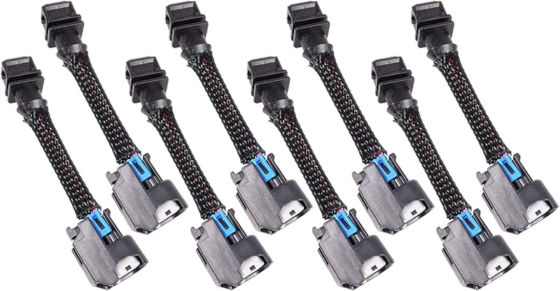 Adaptador de chicote para injetor de combustível Jetronic EV1 para USCAR EV6 ICT Billet WAINJ31 – Kit com 8 adaptadores