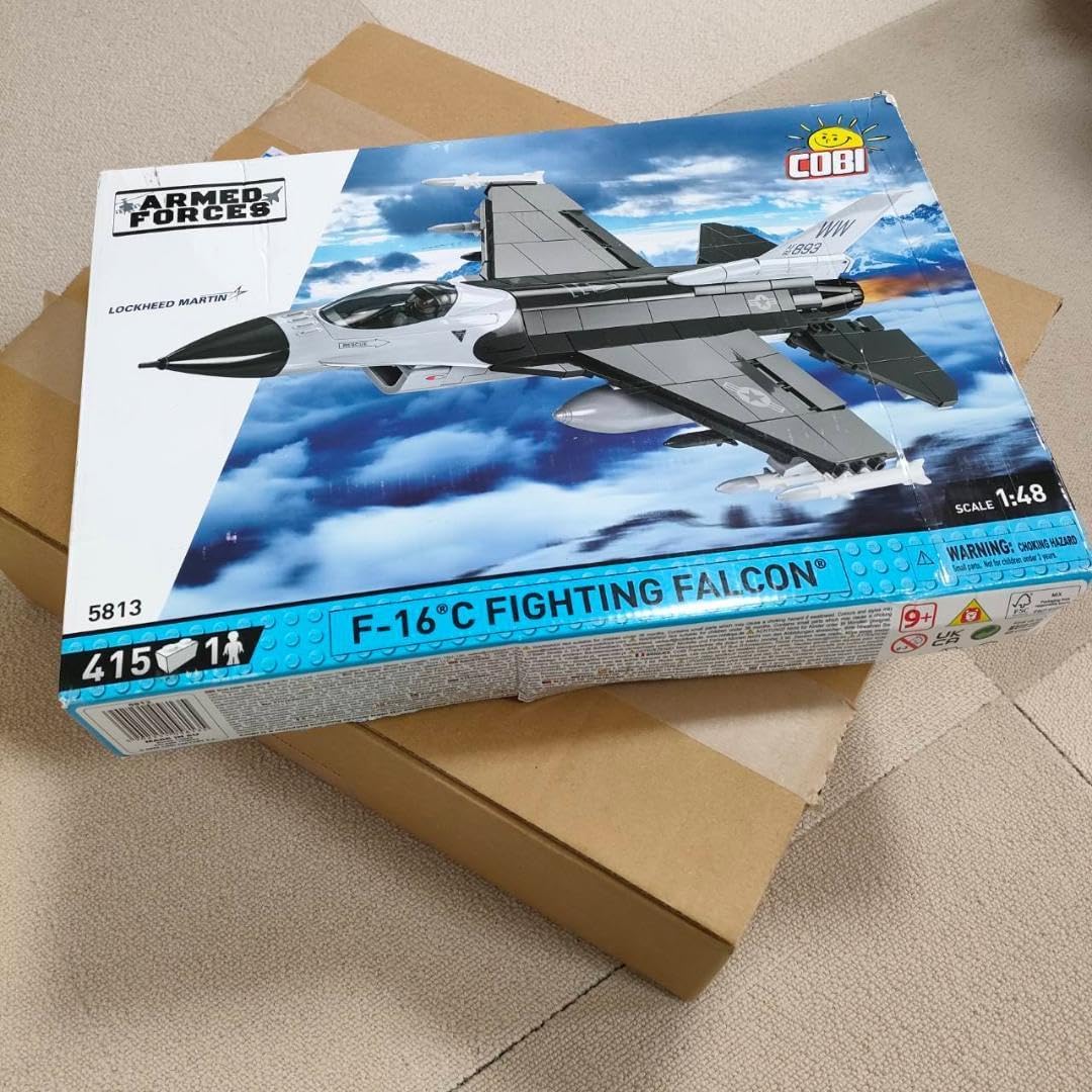 箱破れ有】 COBI F-16C ファイティング ファルコン 1/48 5813 箱破れ有