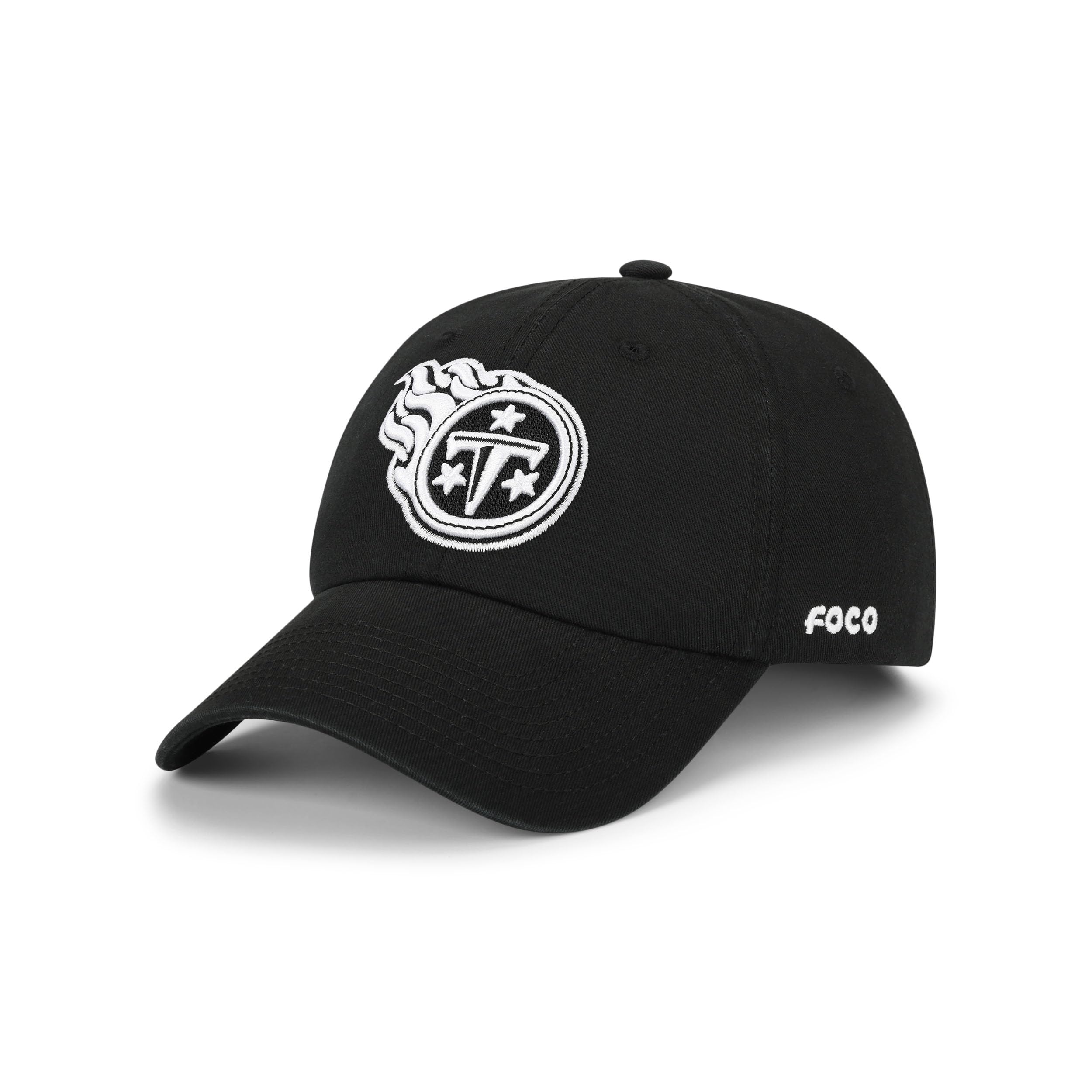 FOCO NFL Mens NFL Team Logo Black & White Casual Hat Caps