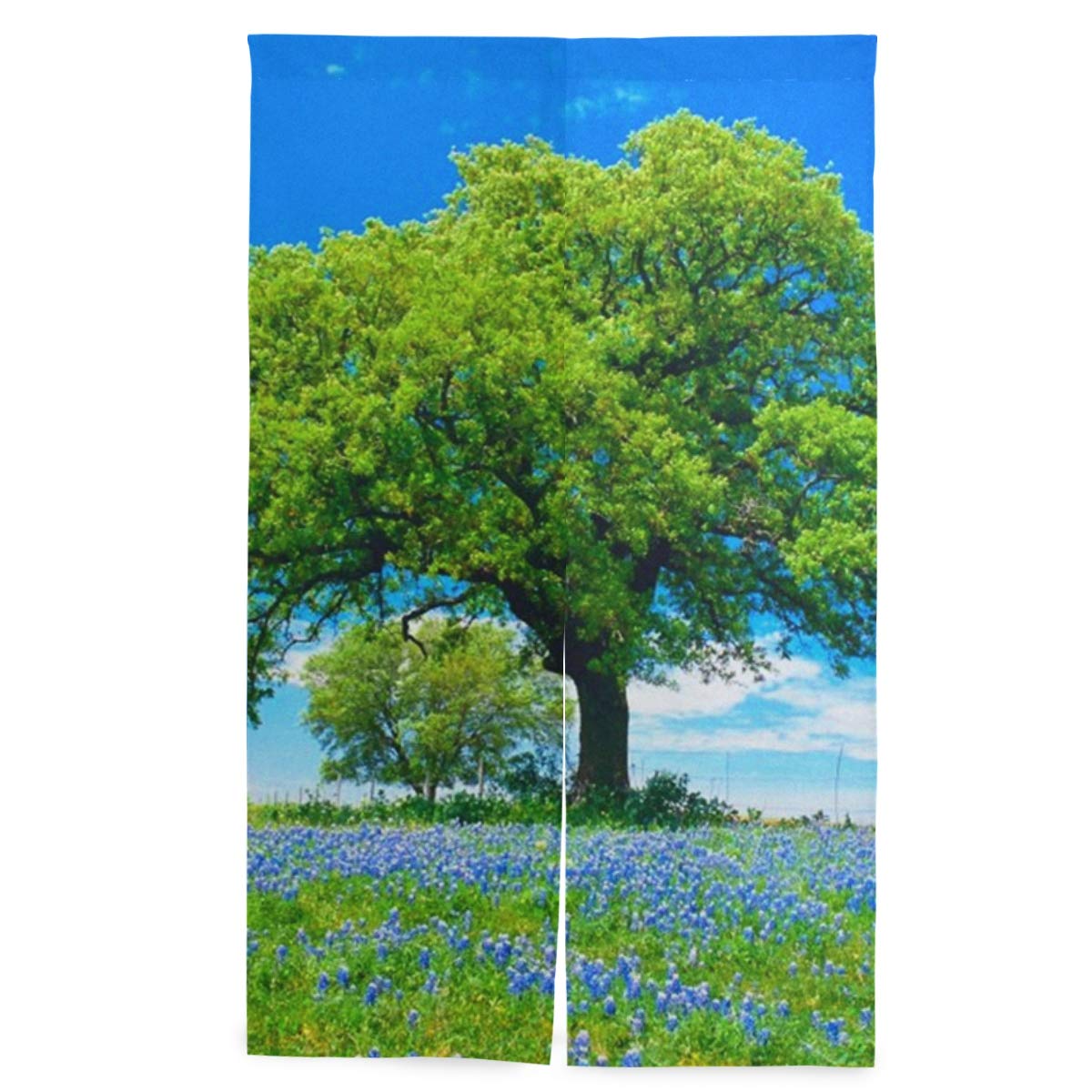 Amazon ヒヤシンス 花畑 のれん おしゃれ 目隠し 暖簾 ロング 遮光 のれん 玄関 キッチン リビング 飲食店 出入り口 幅86cm X 丈143cm のれん オンライン通販