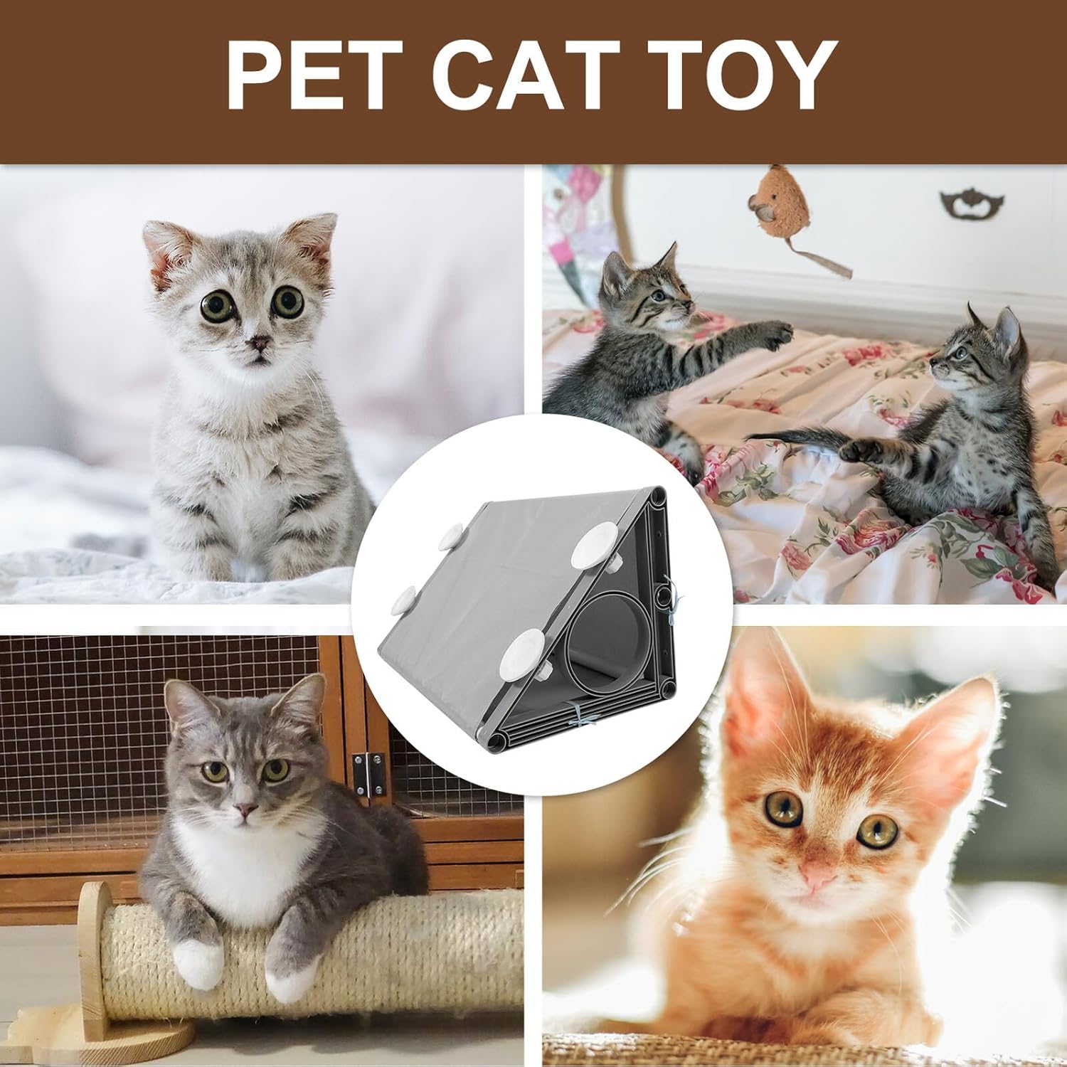 Cat Tunnel Bed Indoor Cat Warm Relaxing Tube Foldable Large Size Pet Tunnel