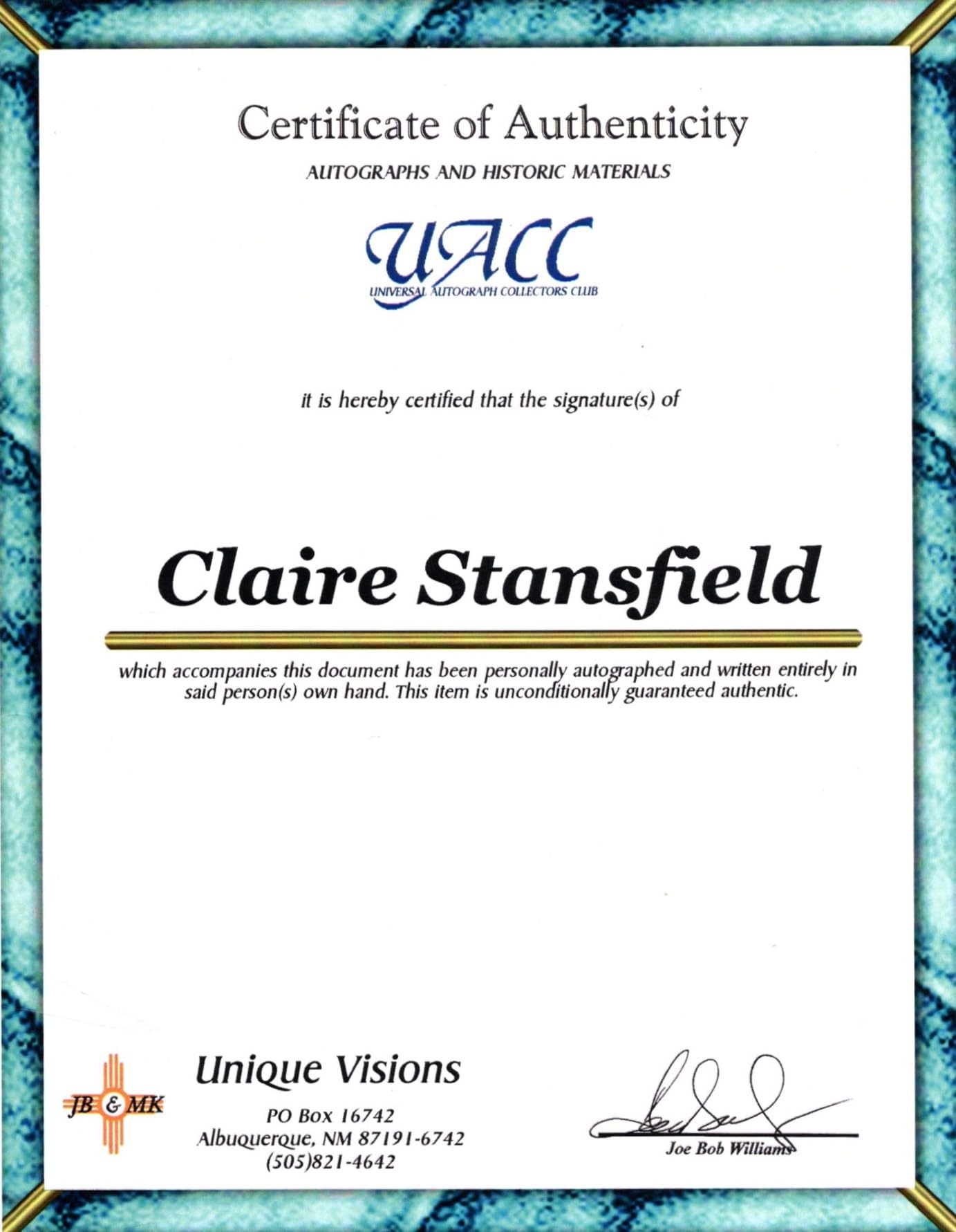 Claire Stansfield 8