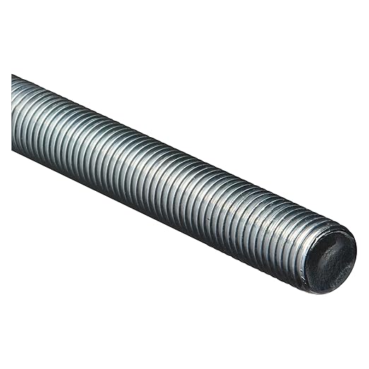 National Hardware N179-572 Steel Threaded Rods in Zinc Plated, 1"-8x36"