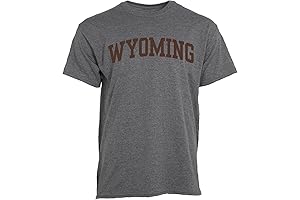 Wyoming State Pride T-Shirt: Timeless Arch Logo Adorns a Classic Unisex Tee