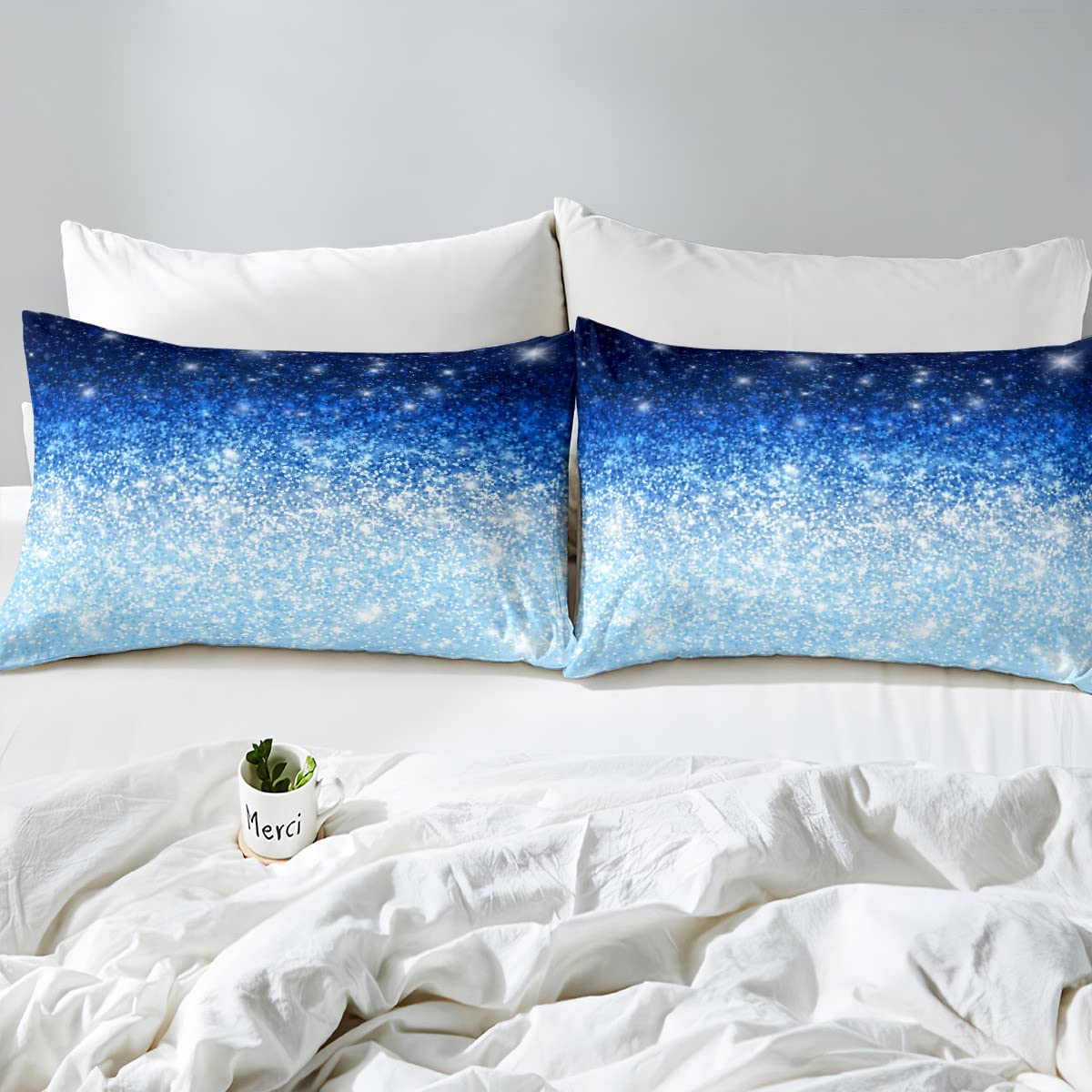 Acquista Set di biancheria da letto a tema animali dei cartoni animati 3D con piumino e federa bianchi con motivo simpatico cartone animato per la decorazione domestica nelle camere dei bambini in