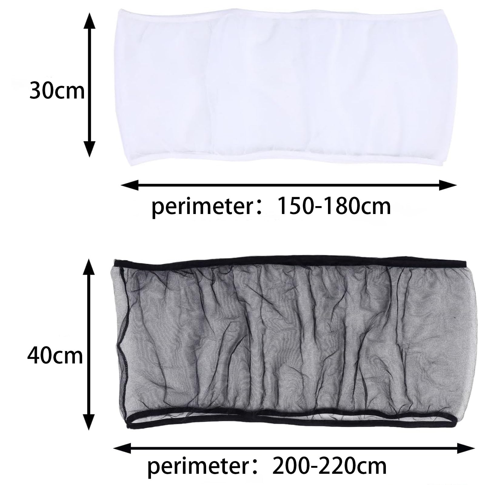 2 Pezzi Universale Copri Gabbia per Uccelli, Gabbia per Uccelli Ventilare Copertura Antipolvere, Raccoglitore di Semi per Gabbia, per Pappagalli, Ara, Gabbie Quadrate Rotonde(bianco/nero)