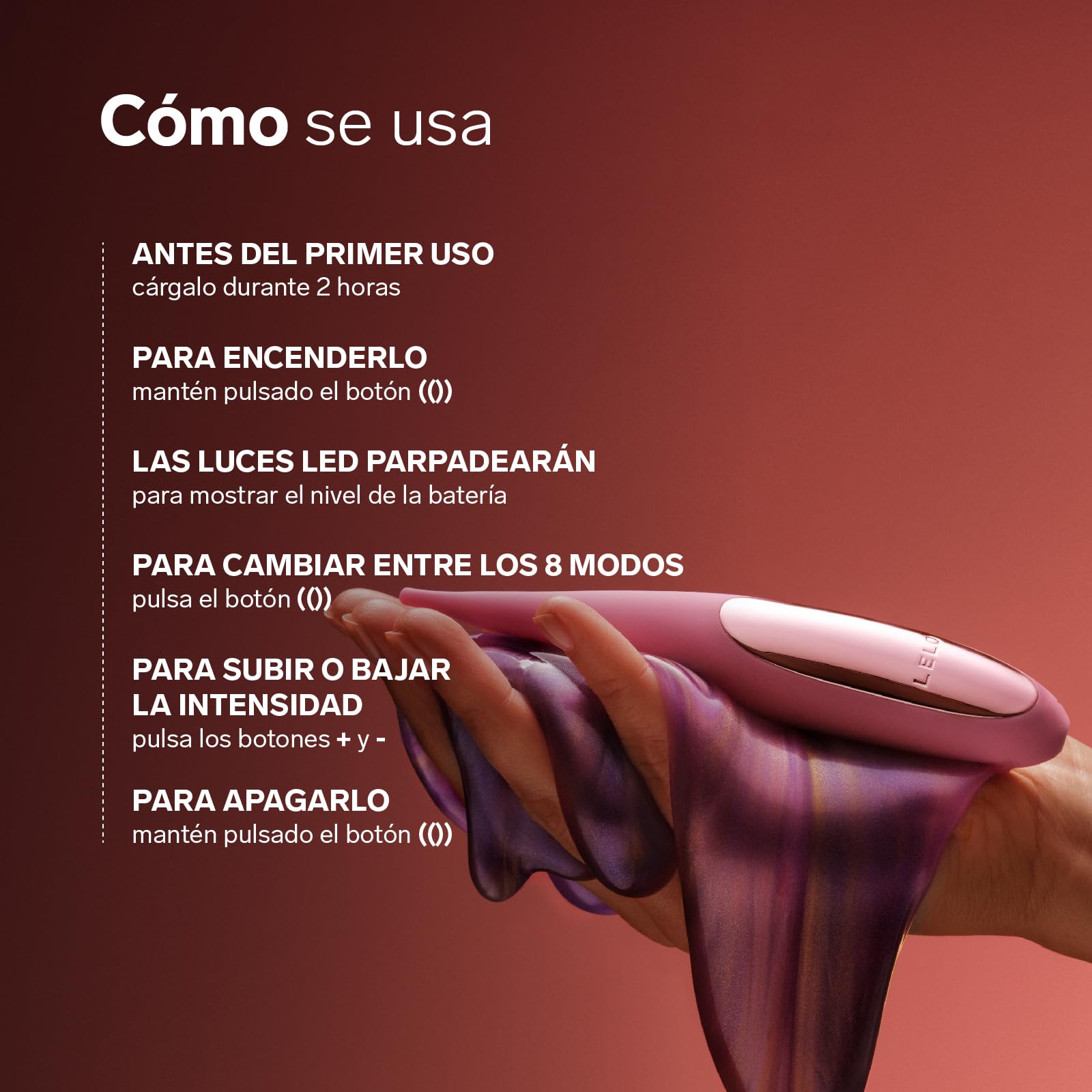 LELO DOT Travel, Estimulador de Clítoris Femenino Pequeño Vibrador para Mujeres con Movimiento en Forma de 8 y 8 Modos de Placer Juguetes Sexuales (Purple)