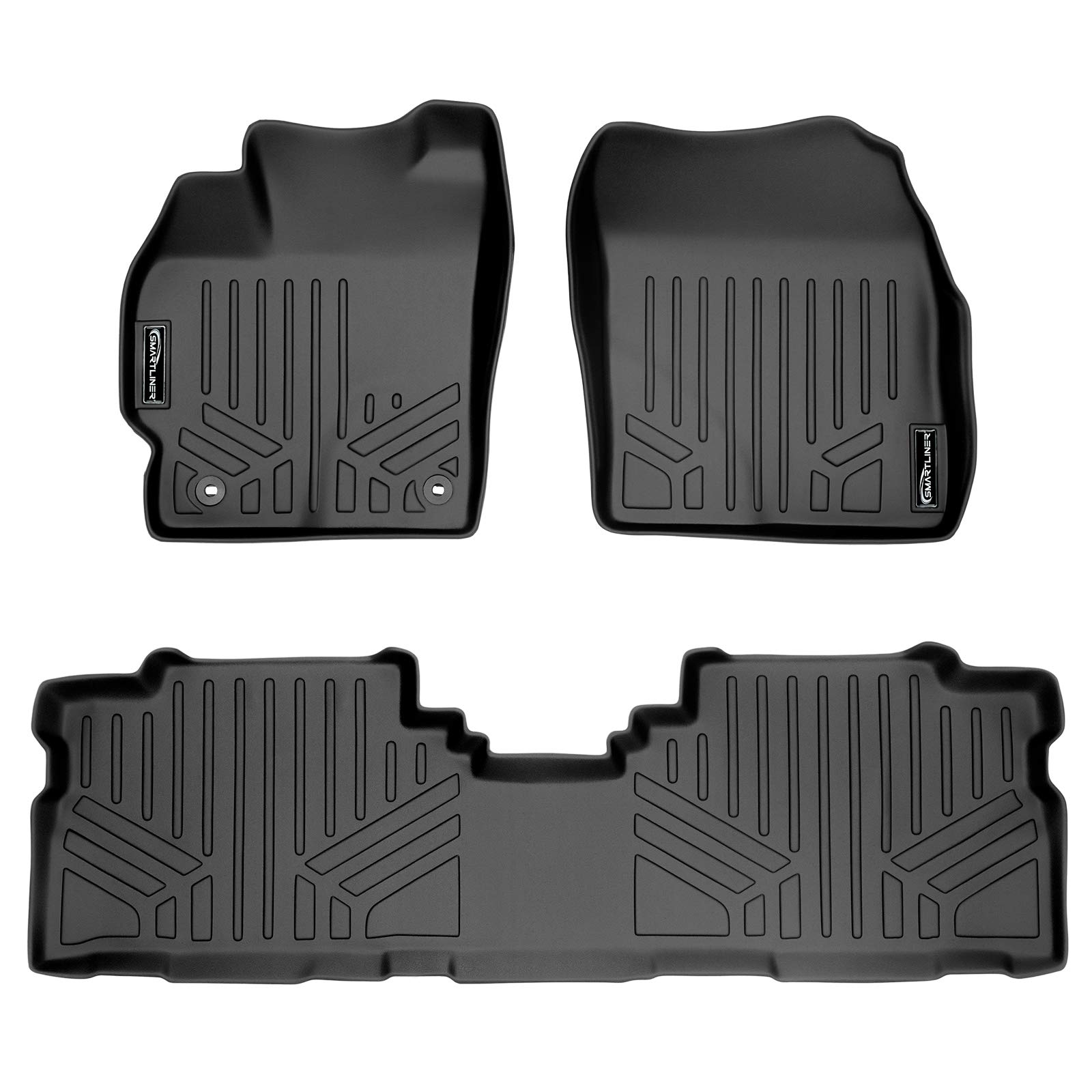 MAX LINER-A0123/B0124 Floor Mats 2 Row Liner Set for 2012-2017 Toyota Prius V