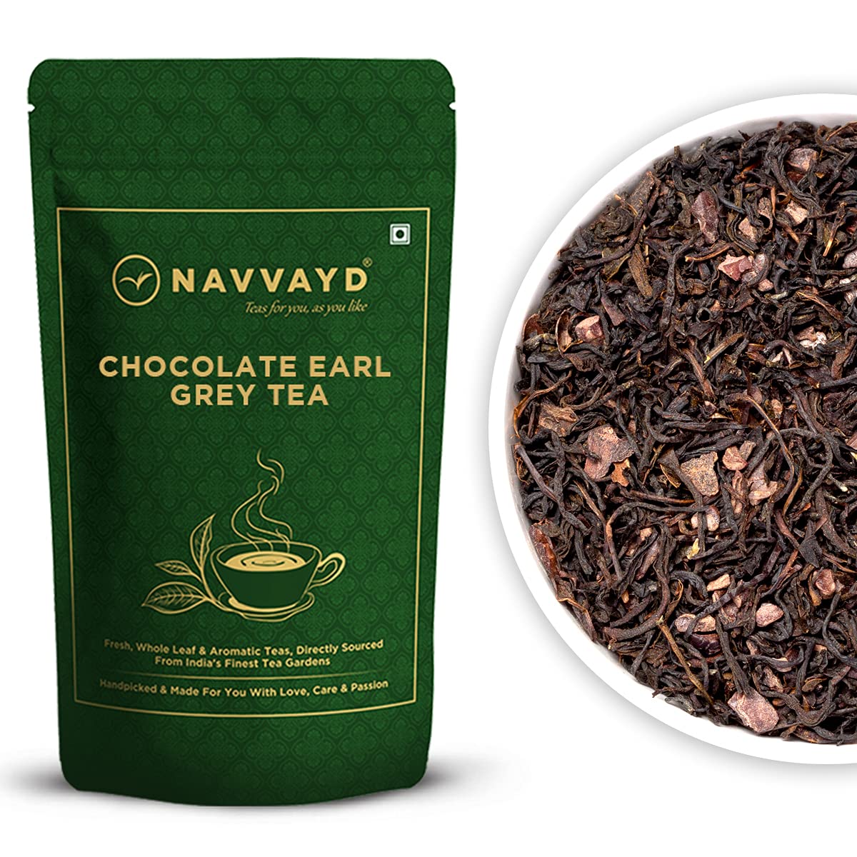 NAVVAYD Chocolate Earl Grey Tea (100 Grams, 50 Cups), Delicious ...