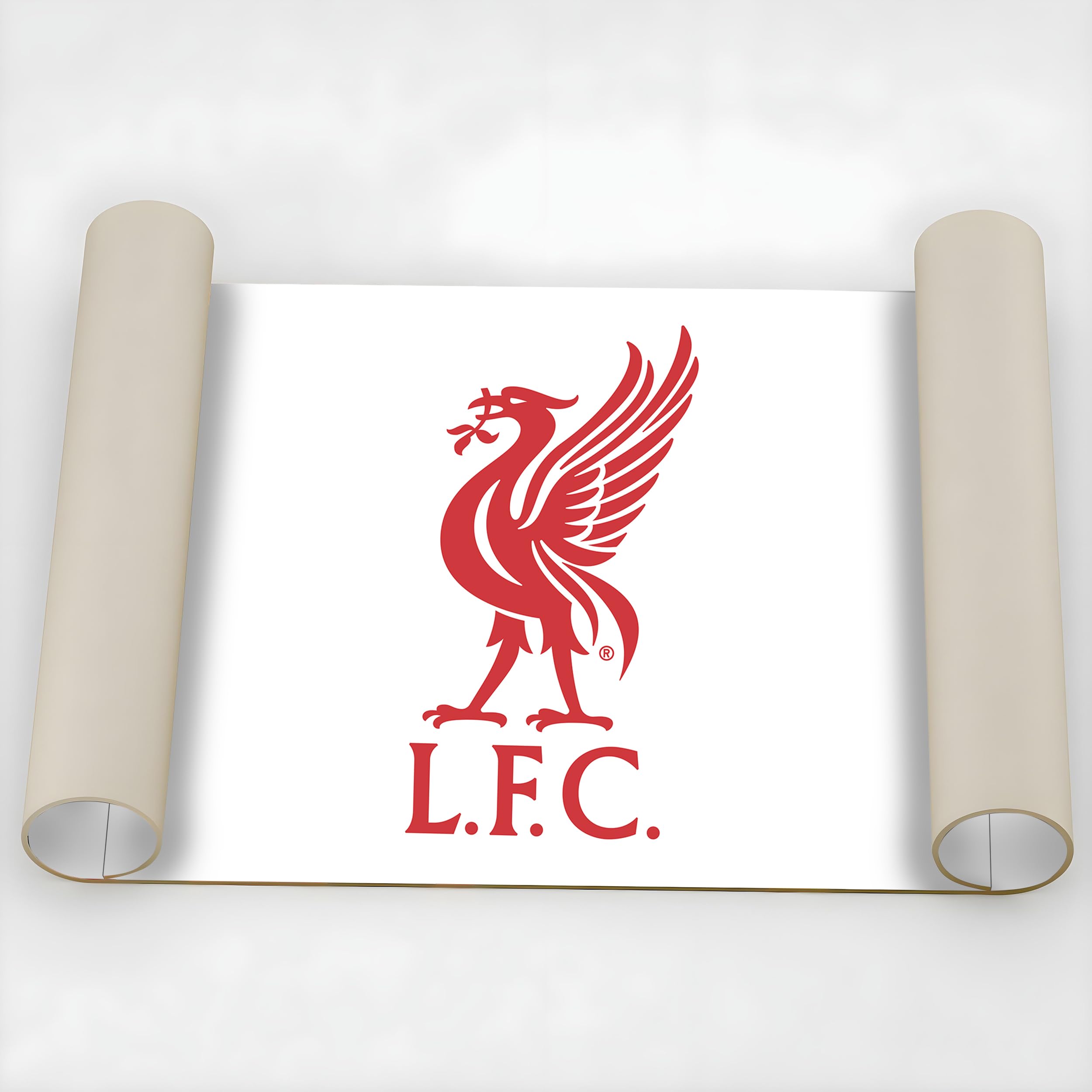Licensed Décor Liverpool FC Desk Mat - Liver Bird in Brand RED on White - 43 x 90 cm, 90 x 43 cm - Image 4