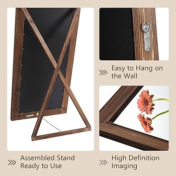 Plantation Grown Timbers ミラー Plantation Grown Timbers ミラー Industrial Wood Frame Mirror