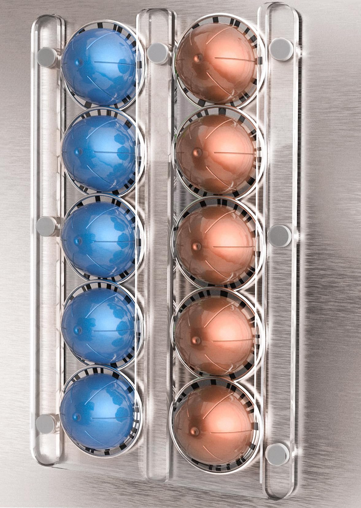 GALVANOX - Premium Kapselhalter Und Aufbewahrung Für Nespresso Vertuo Kapseln Boxh%c3%bcllenhalter Arbeitsplatten Organizer Vertuoline Kapseln