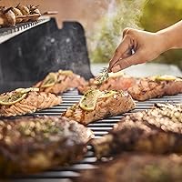 Vista 8 de Weber Genesis S-315 Parrilla de gas natural para asar al aire libre, 3 quemadores, acero inoxidable