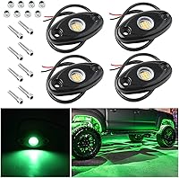 Vista 10 de Luces de roca para camiones, 4 módulos de luces LED de roca, impermeables IP67, kits de luces de neón de roca para camioneta ATV todoterreno SUV