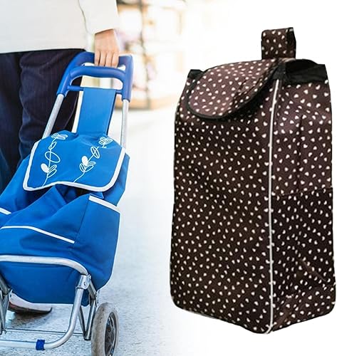 Miniatura 5 de Bolsa de repuesto para carrito de compras, estilo B engrosado, tela Oxford, impermeable, gran capacidad, bolsa de carretilla