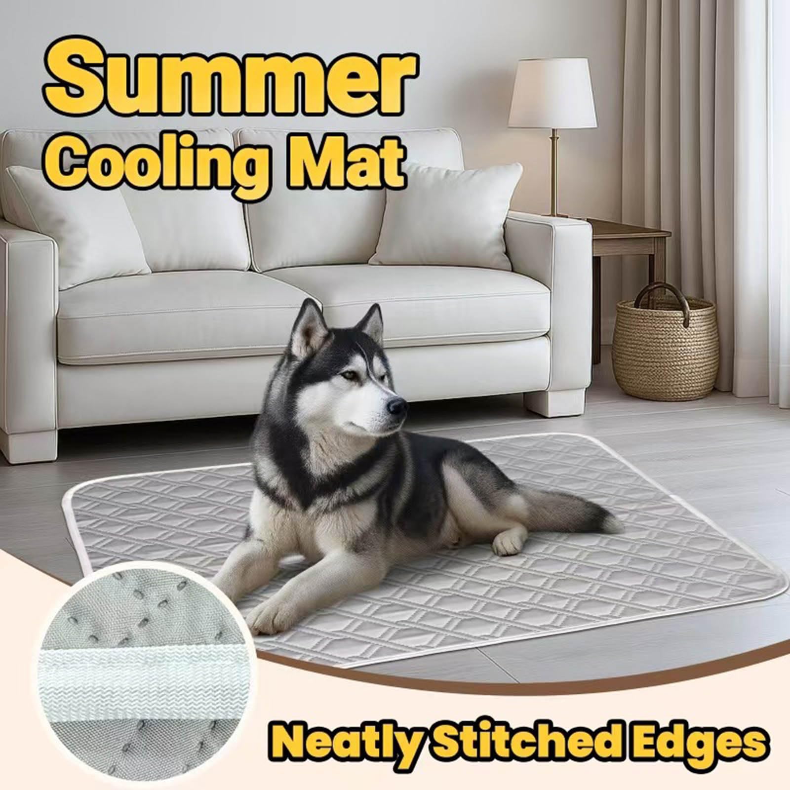 Alfombrilla de refrigeración para mascotas, cojín transpirable para dormir, almohadilla suave portátil lavable para verano, almohadilla fina para perros y gatos, ideal para uso en exteriores