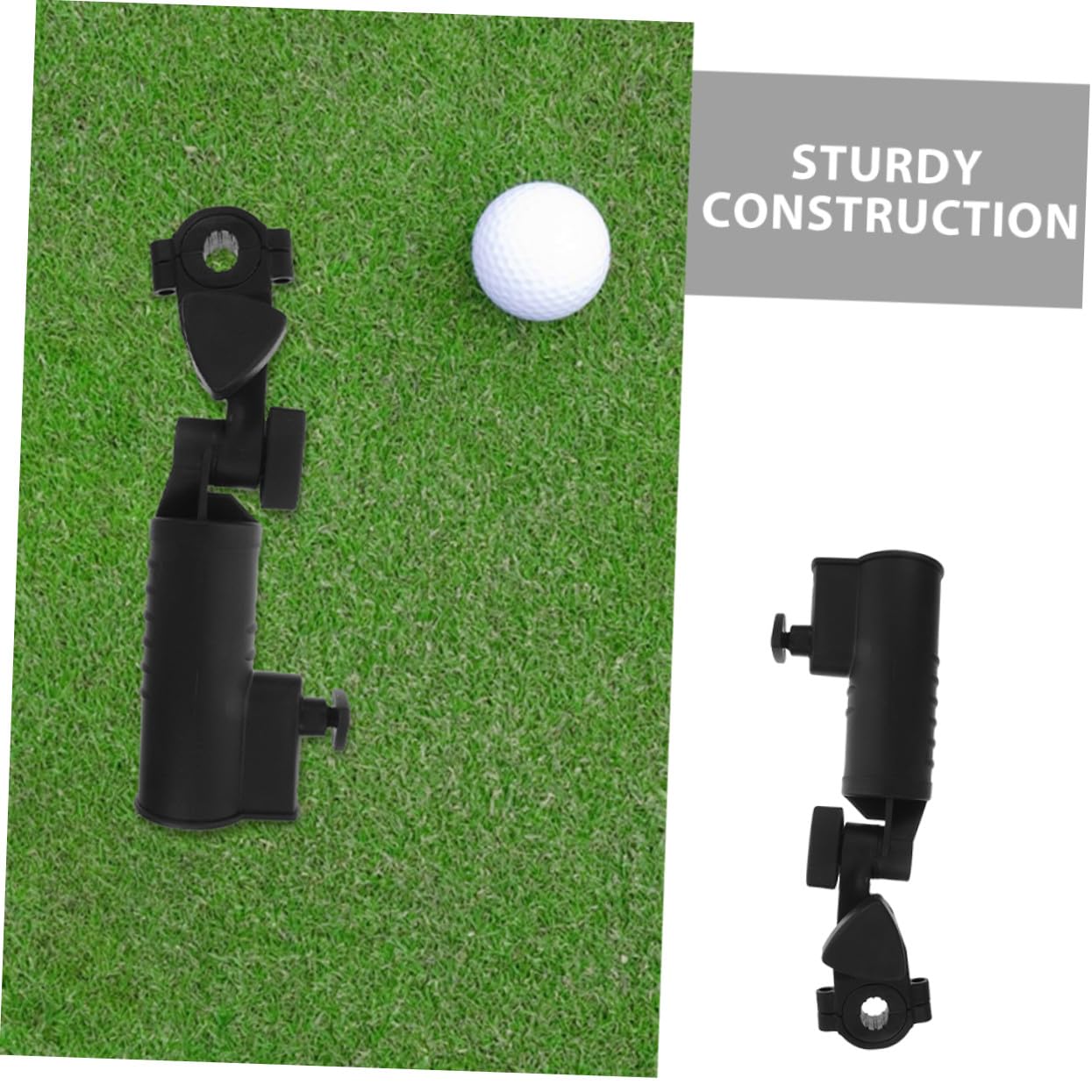 HANABASS 2 Piezas Soporte Ajustable para Paraguas de Golf Abrazadera para Carritos Cochecitos Sillas de Ruedas y Bicicletas Resistente al Viento y Fácil Instalación Accesorio Práctico para