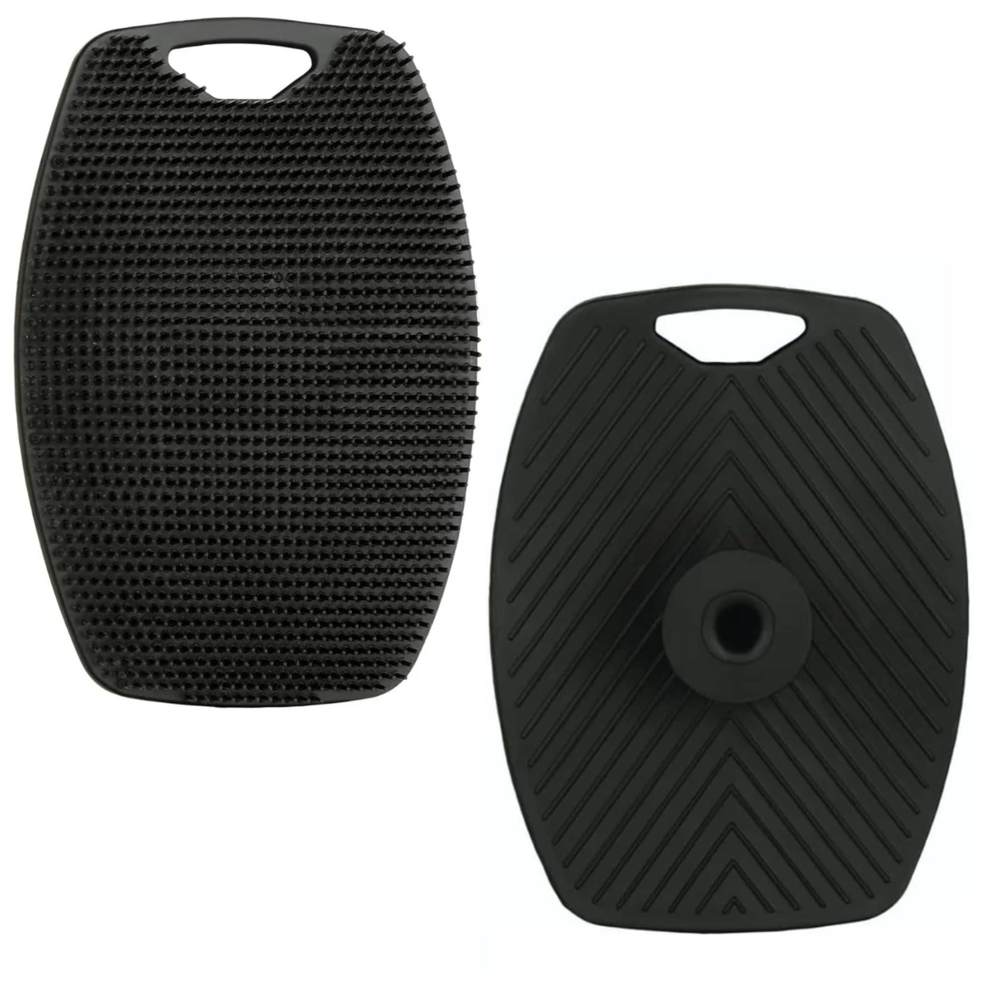ZOSH Silicone Body Scrubber for Bathing - For Men & Women | Super Soft Silicone Bristles Cleanse, Exfoliate & Remove Dead Skin | Lather Boosting Bristles & Ergonomic No-Slip Handle | Hygienic Body Cleaner & Exfoliator (1, Black)-image-24