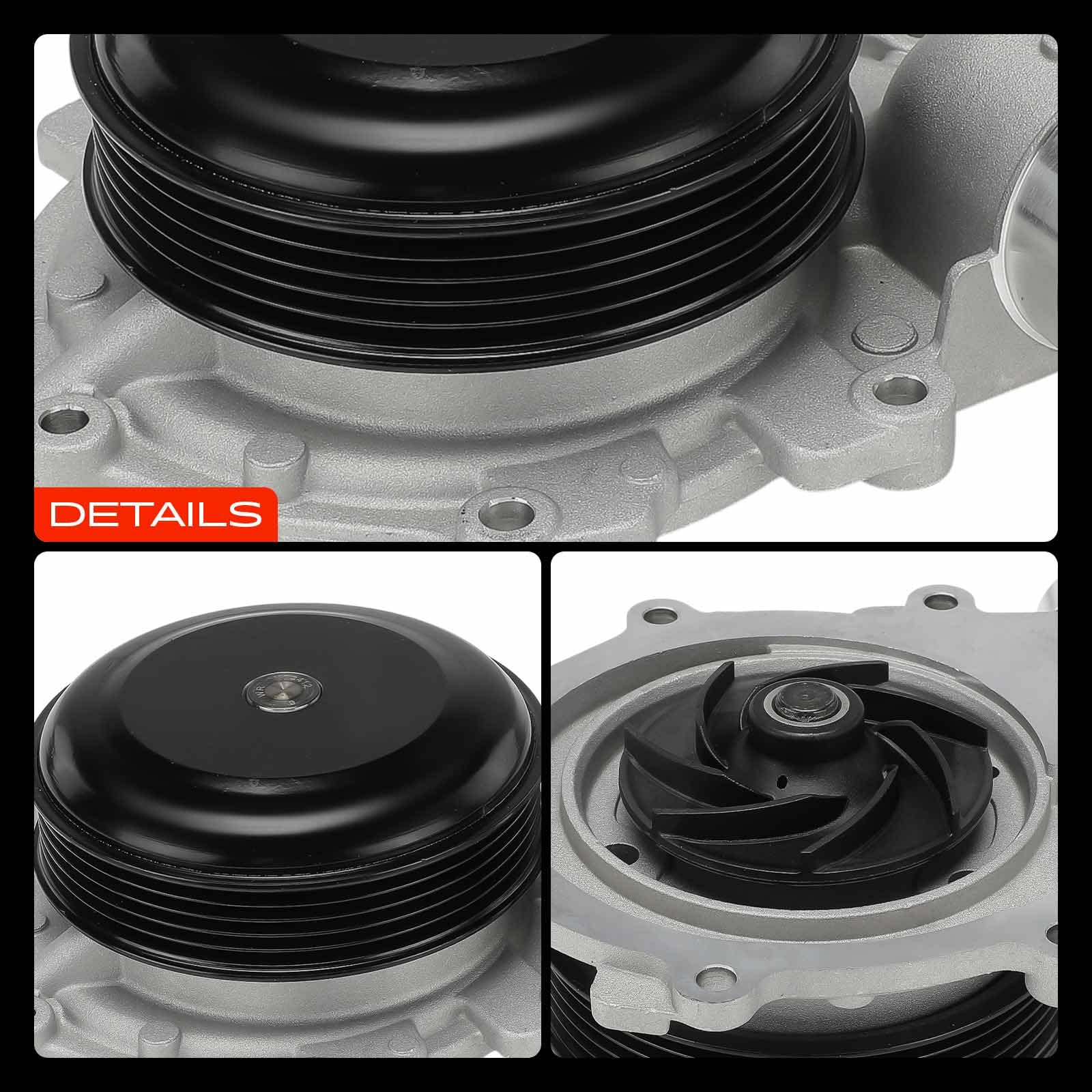Frankberg Pompa acqua Pompa refrigerante con Guarnizione Compatibile con B-Class W242 W246 GLClasse A X156 Classe A W176 CLA Coupé C117 CLA Shooting Brake Replace# 6512000501