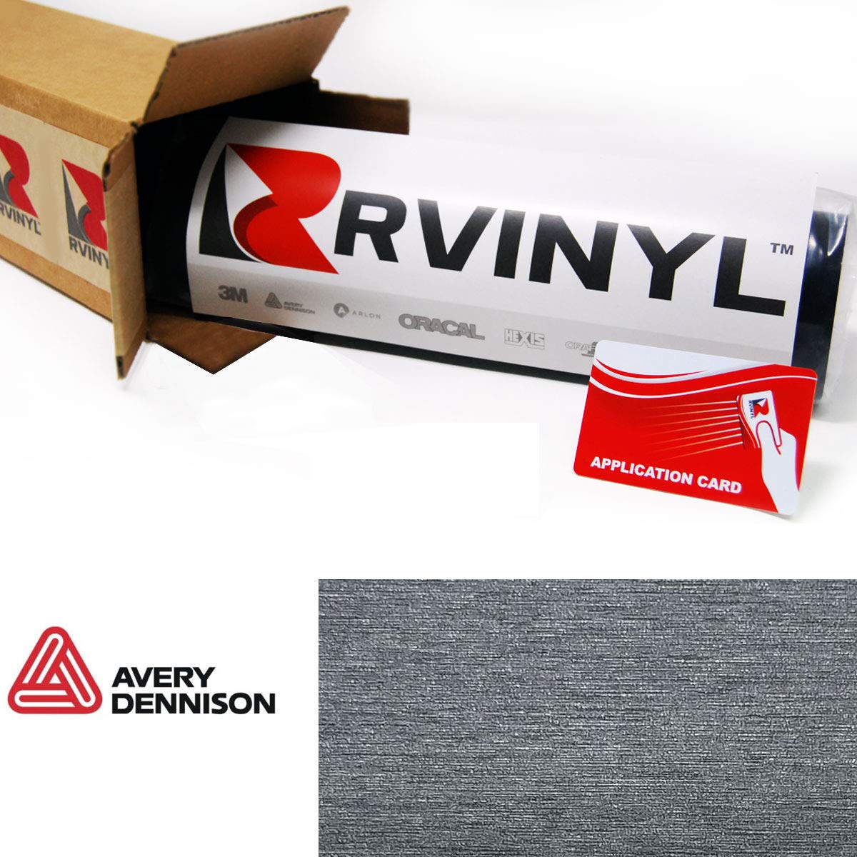 Amazon Com Avery Dennison Sw900 813 X Brushed Steel Supreme Wrapping Film Vinyl Vehicle Car Wrap Sheet Roll 12 X 60 W Application Card Automotive