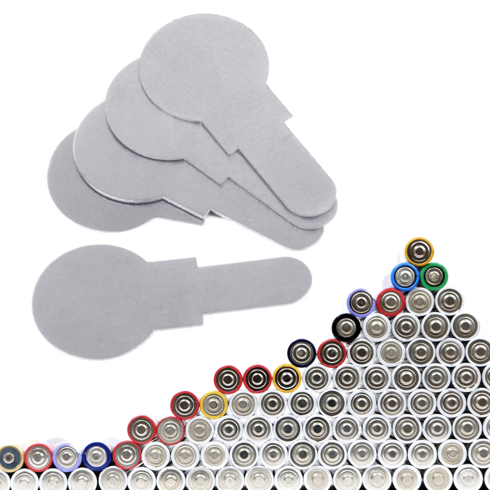 18650 Battery Nickel Sheet Nickel Plated Steel Plates Spot Welding Sheet Soldering Tabs Equipment 100 Pieces/set Nickel Sheets For Jewelry Making