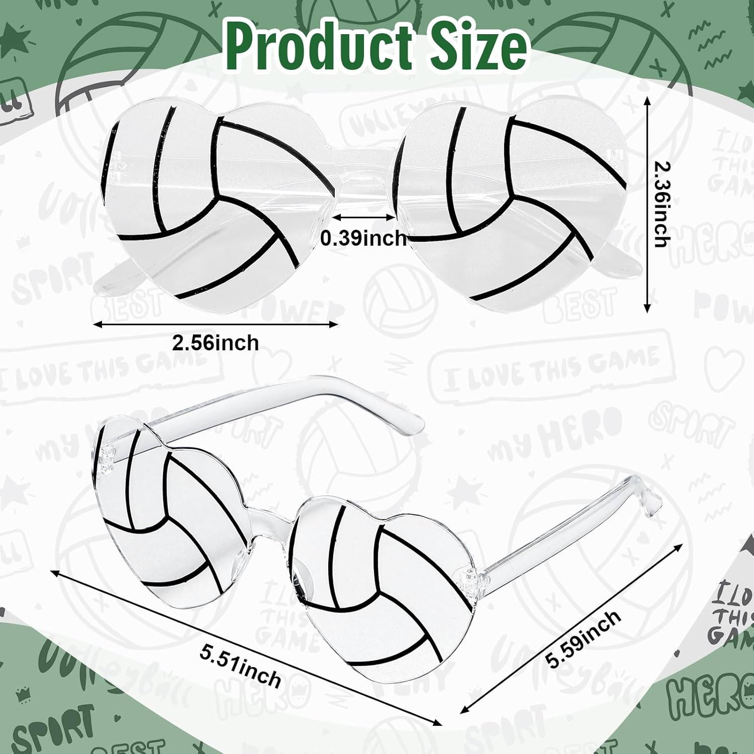 Sport Glasses Football Volleyball Soccer Tennis Softball Basketball 2026 Senior Night Gift for Team Party Favor - Image 2