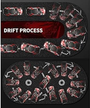 Drift Car Remote Control Drift Car 1/16 RC Car High Speed Four-Wheel Drive Drift Toy Gift Remote Control Racing Car Black