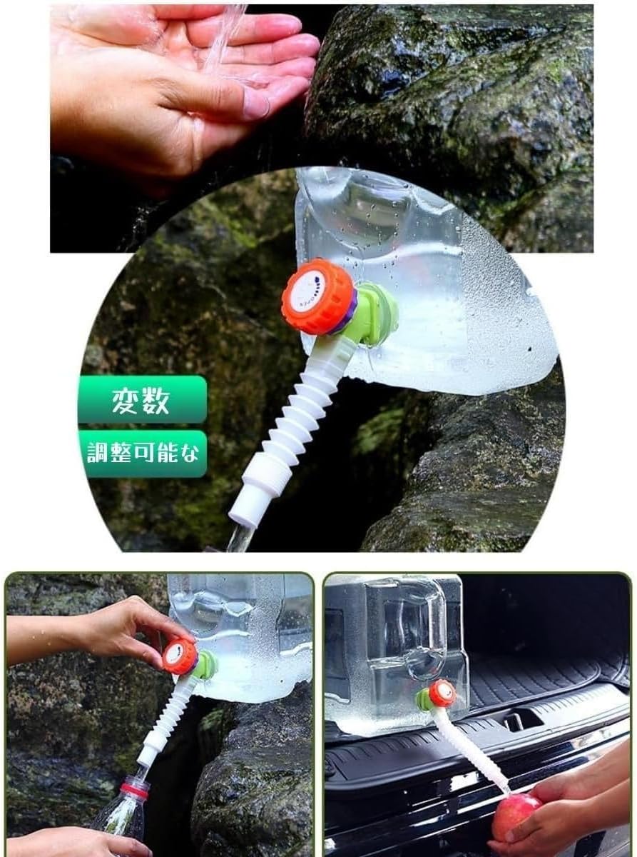 Yomixo ウォータータンク 水タンク ポリタンク 5L/10L/15L/20L/24L/28L PC安全素材 大容量 貯水タンク