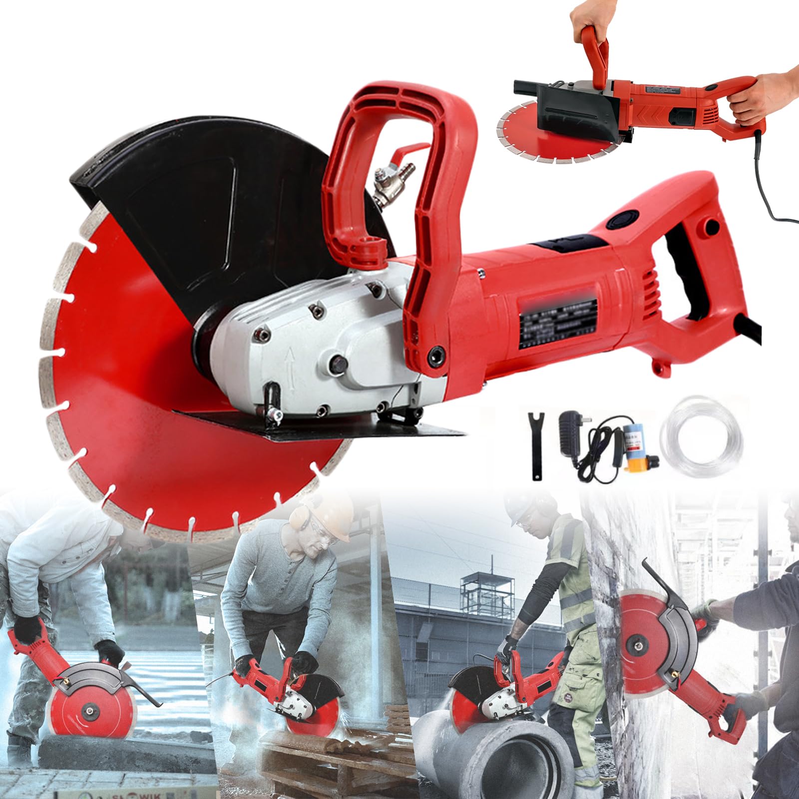 Machine à rainurer le béton 110 mm pour faire des saignées propres en un passage