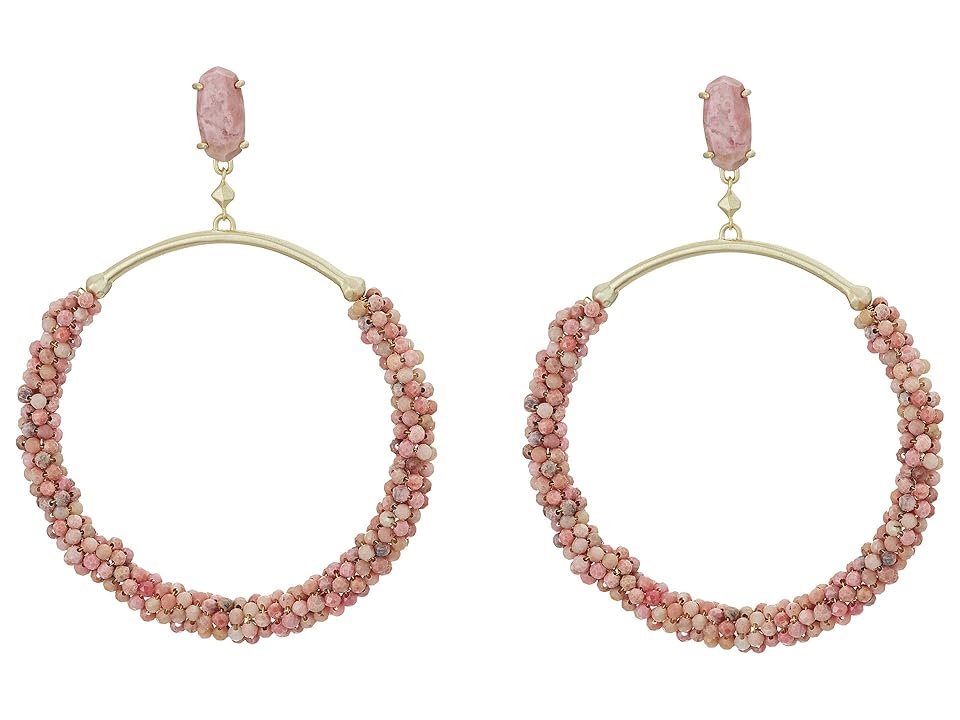 

Kendra Scott Russel Earrings (Gold/Pink Unbanded Rhodonite) Earring