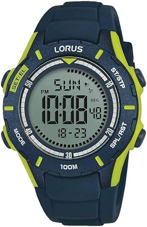 Lorus Digital R2367MX9 Mens Digital Display, Quartz, Same Surface, Silicone, Child