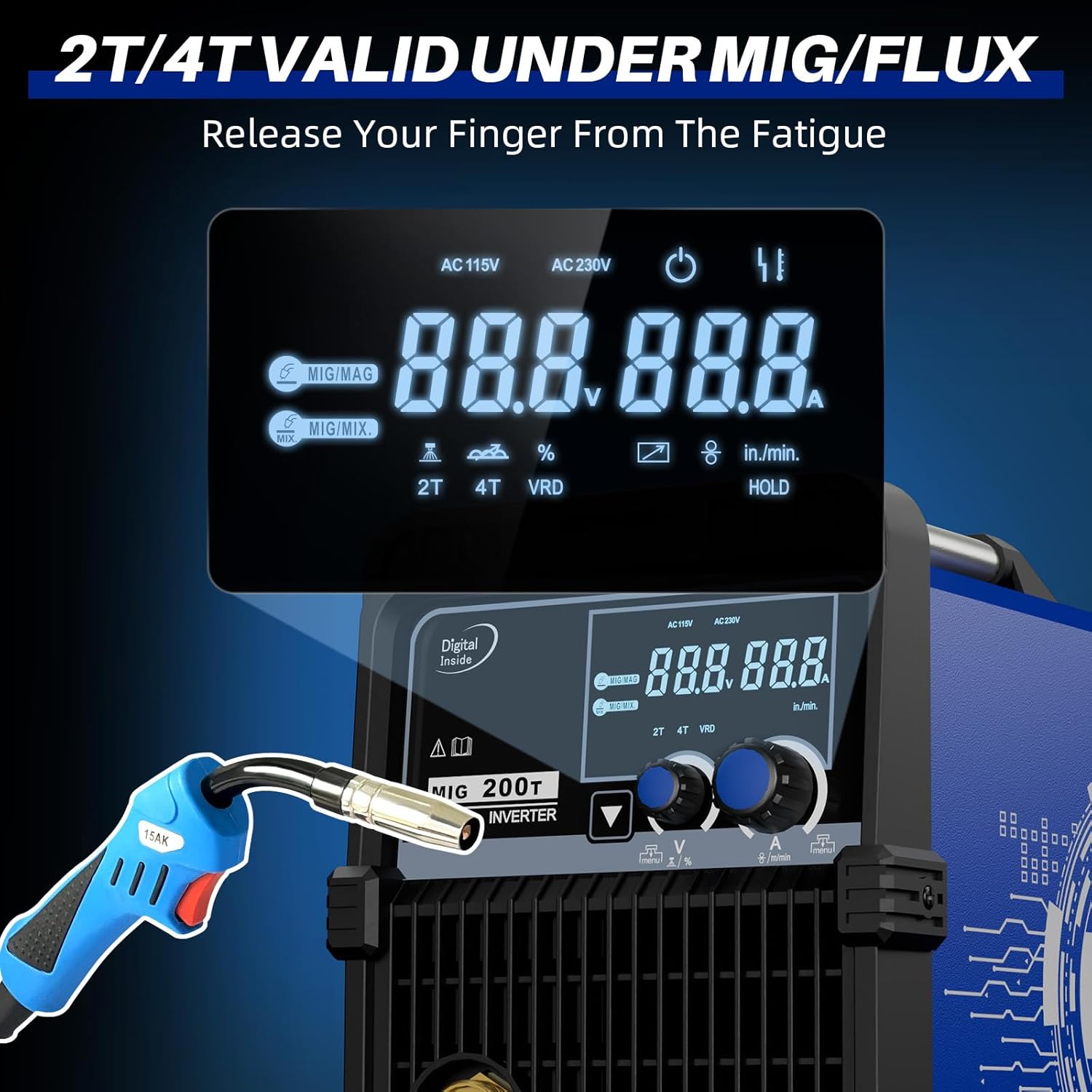RILAND MIG200T Auto Wire Feeding Mechanism
