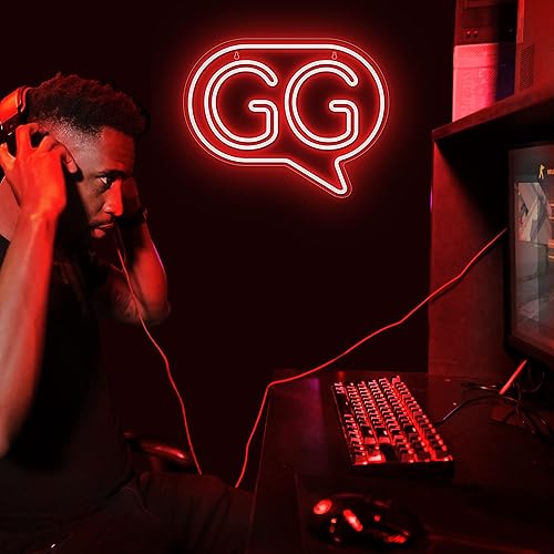 Vista 27 de Lumoonosity Bussin - Letrero de neón – Meme Bussin luces de neón LED para jugadores/transmisores/influencers – Letreros LED verdes de moda