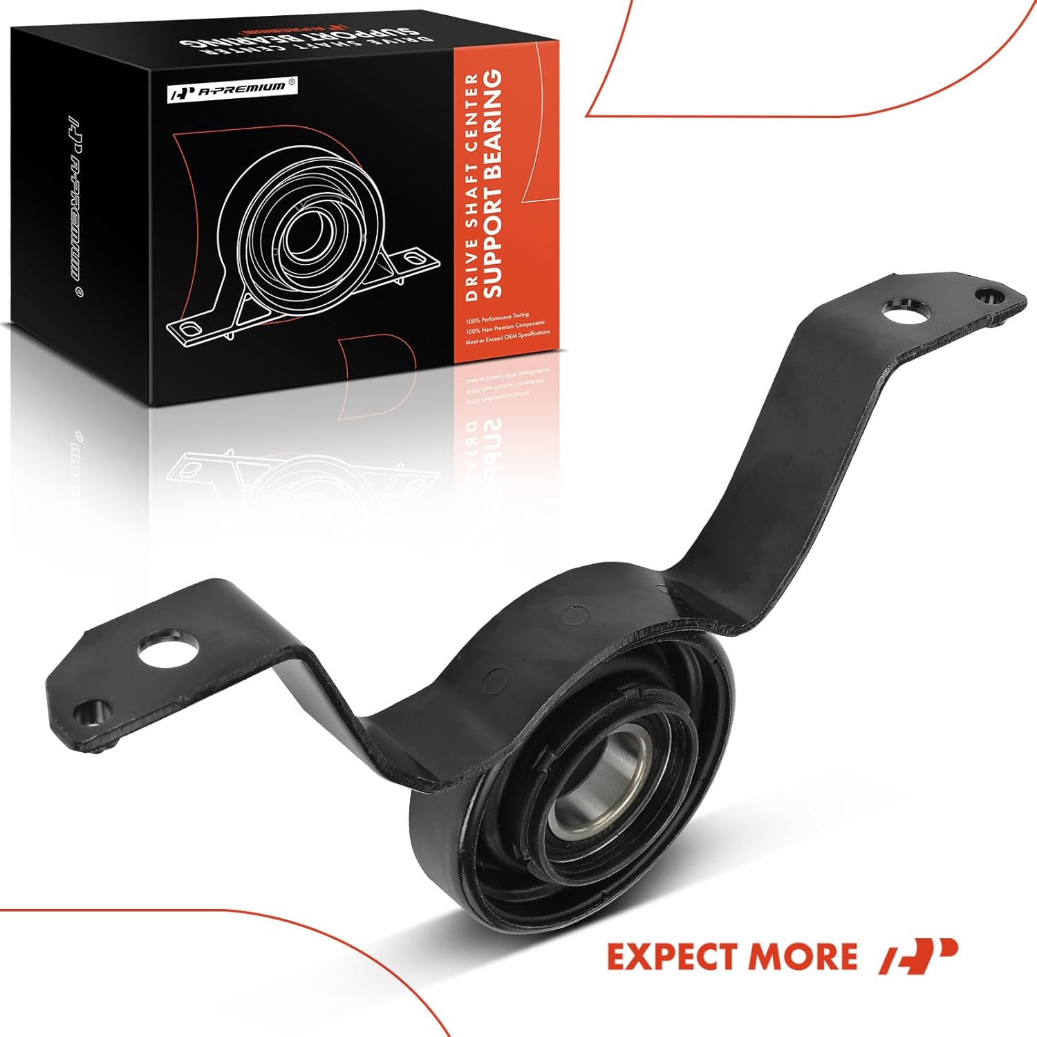A-Premium Rear Drive Shaft Center Support Bearing Compatible with Audi A6 A7 Quattro 2017-2018, S6 S7 2013-2018, AWD, Auto Dual Clutch 7 Speed Trans, Replace# 4GD521101A, 4GD521101B, Carrier Bearing