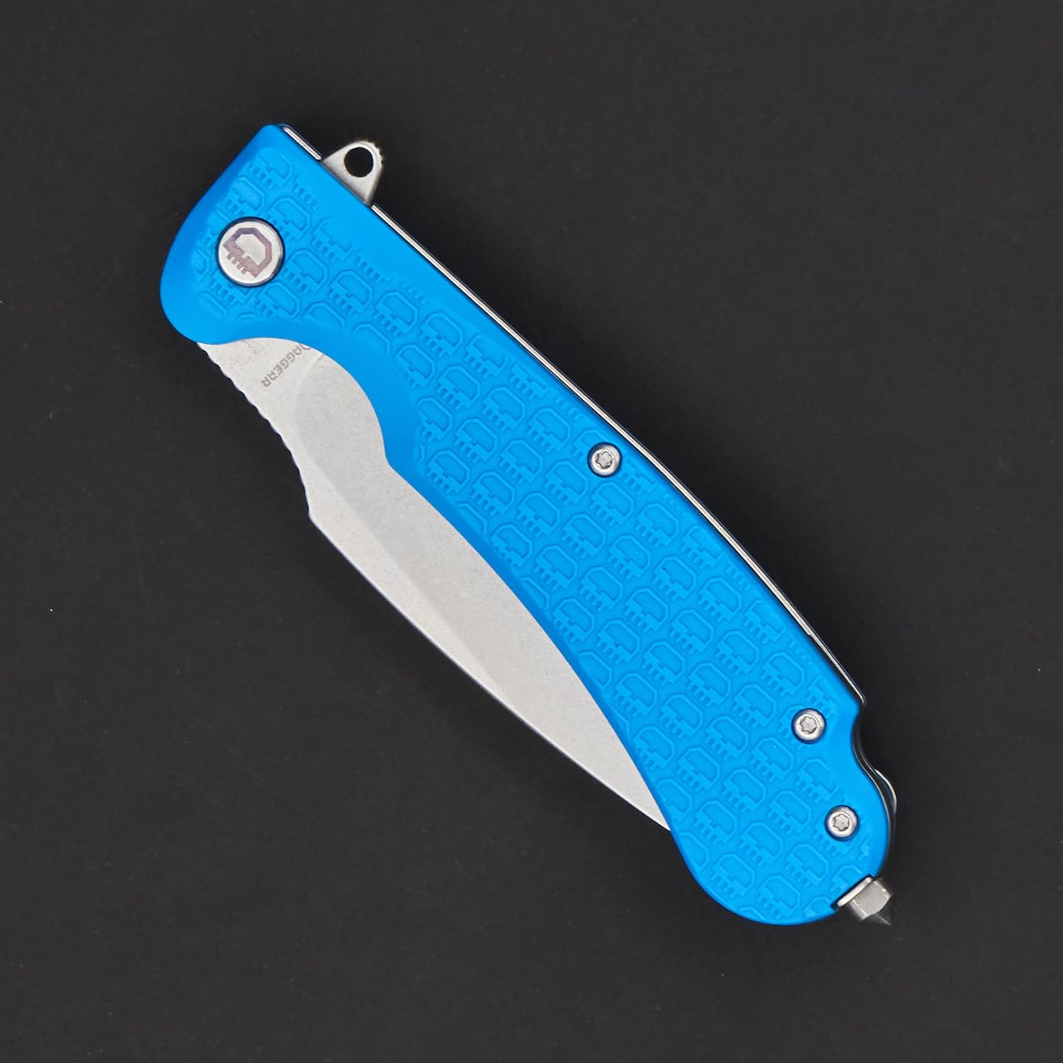 Fielder Discover Line by Daggerr (Blue handle and stonewashed blade)