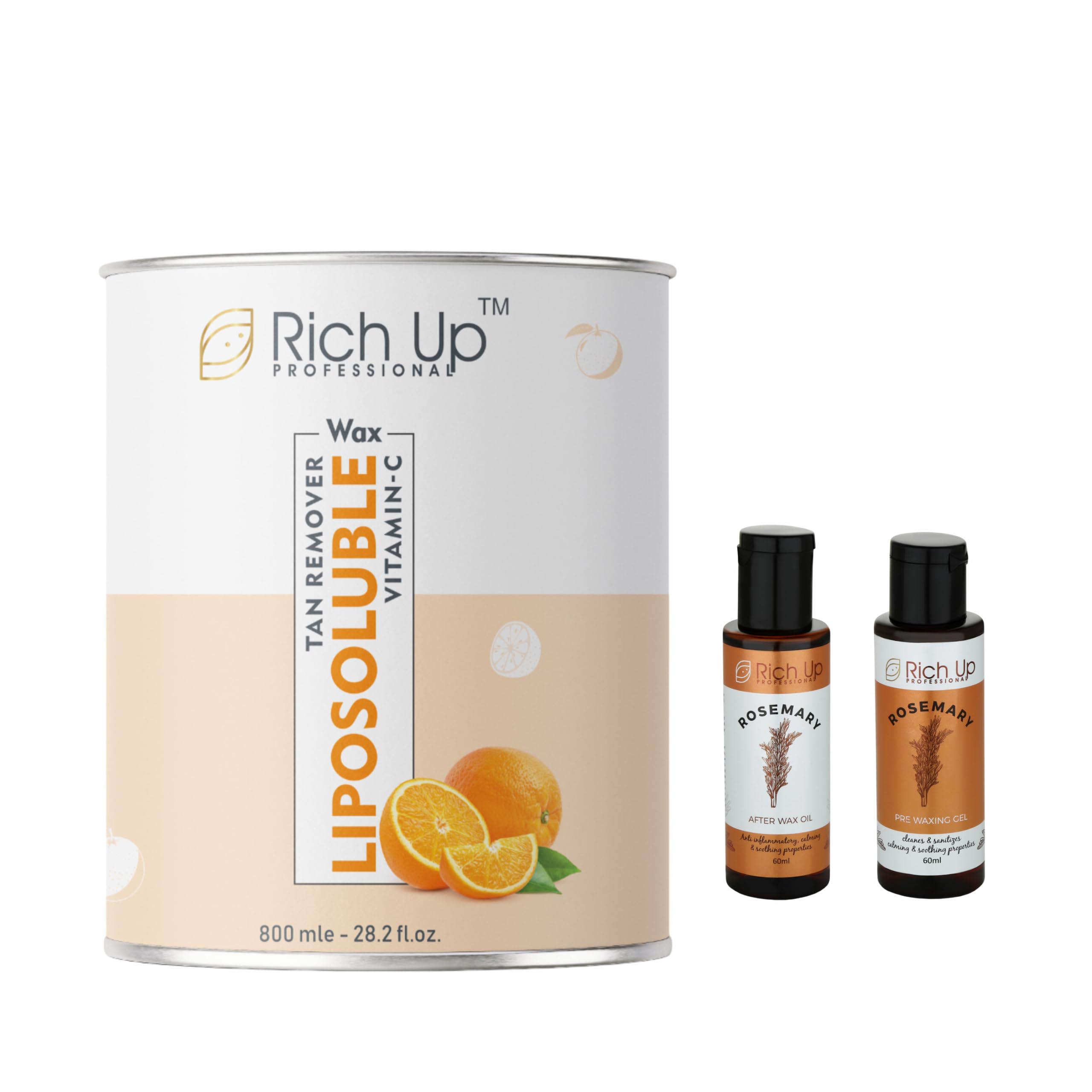 Rich Up Professional Liposoluble Vitamin C Tan Removal Wax with Orange Extract, 800ml, 28.2 fl.oz-image-42