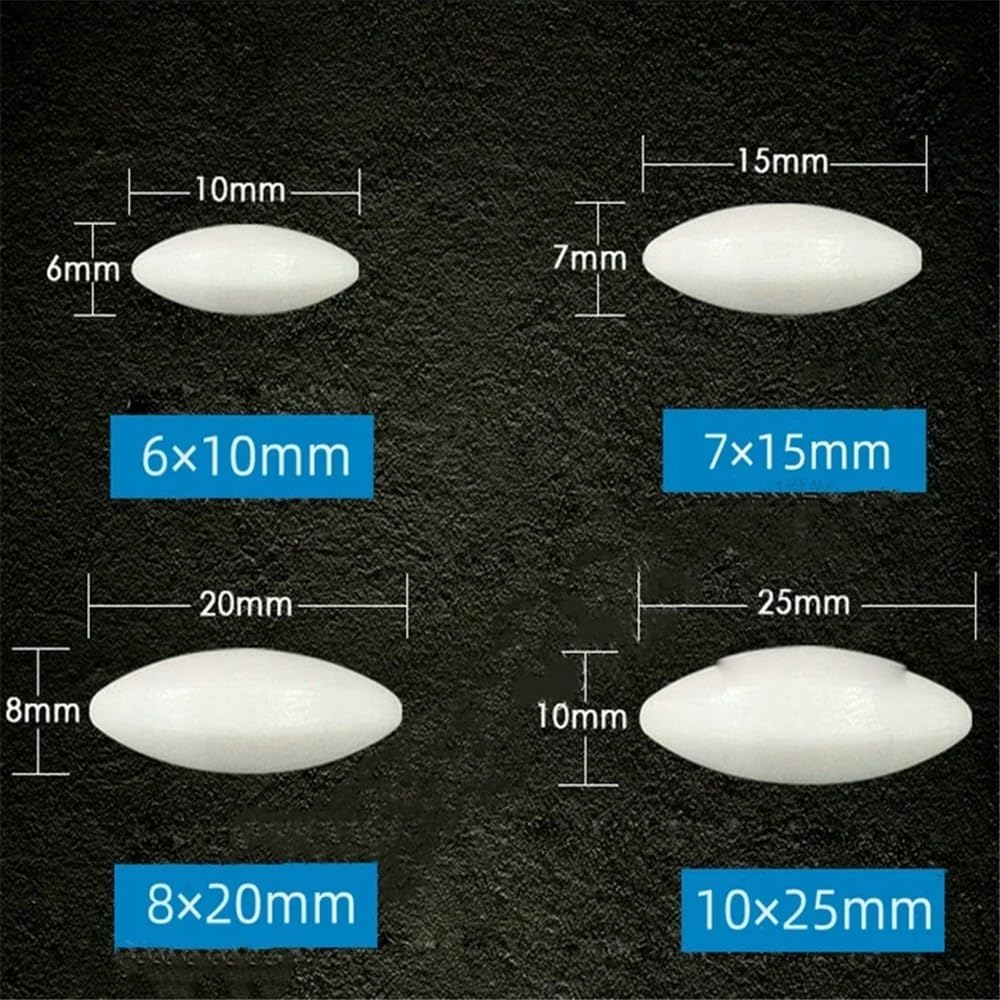 5 stücke/10 stücke 10mm Bis 70mm Labor Hohe Temperatur Beständig Typ A PTFE Magnet Rührer(17x60mm 5pcs)