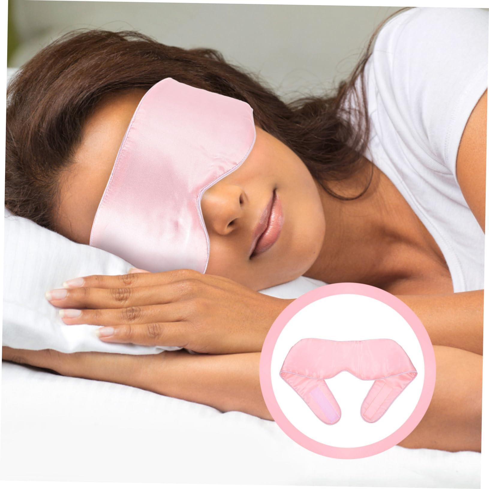 Masque de Sommeil Yeux en Soie, 1 Pièce, pour Voyage
